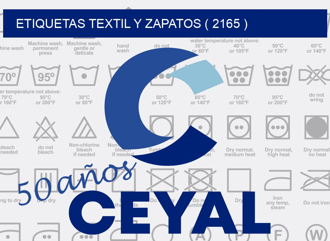 ETIQUETAS TEXTIL Y ZAPATOS ( 2165 )