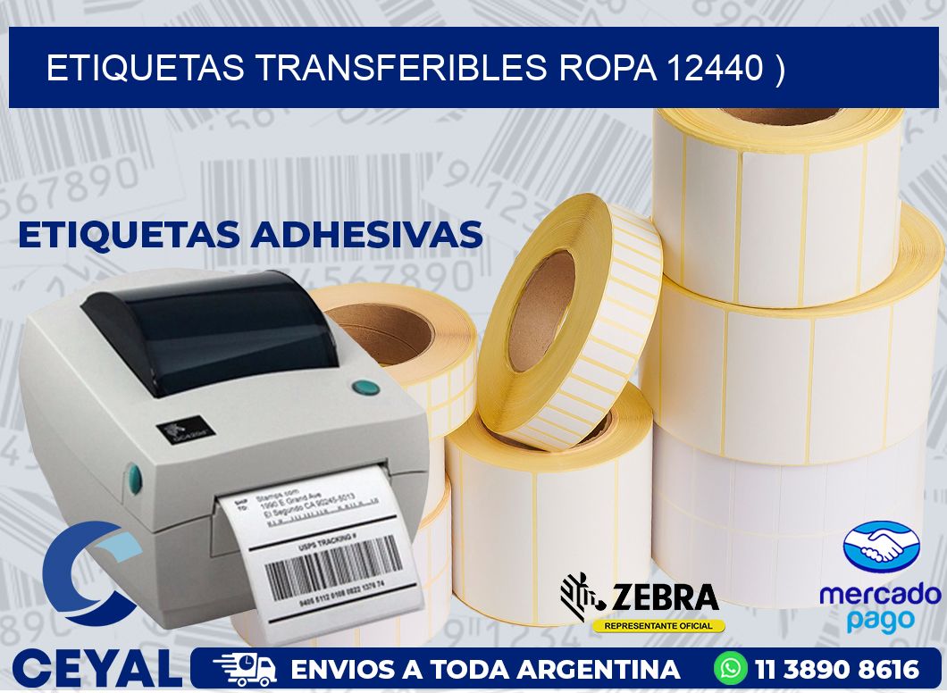 ETIQUETAS TRANSFERIBLES ROPA 12440 )