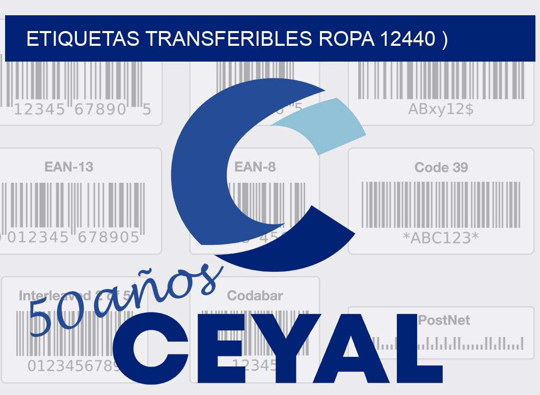 ETIQUETAS TRANSFERIBLES ROPA 12440 )