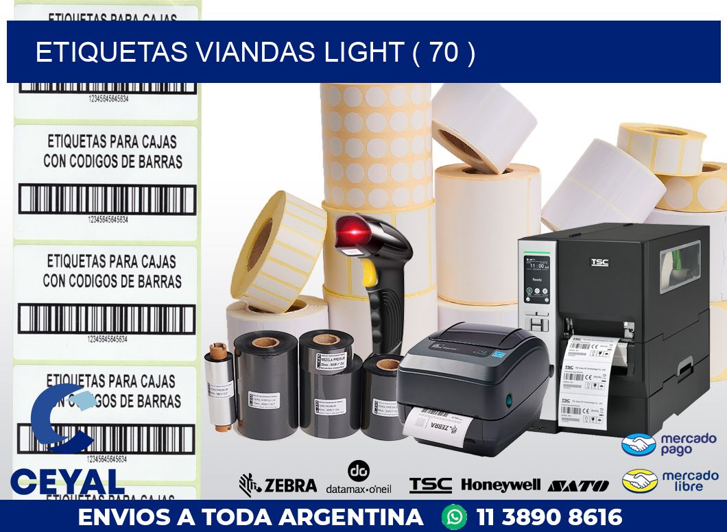 ETIQUETAS VIANDAS LIGHT ( 70 )