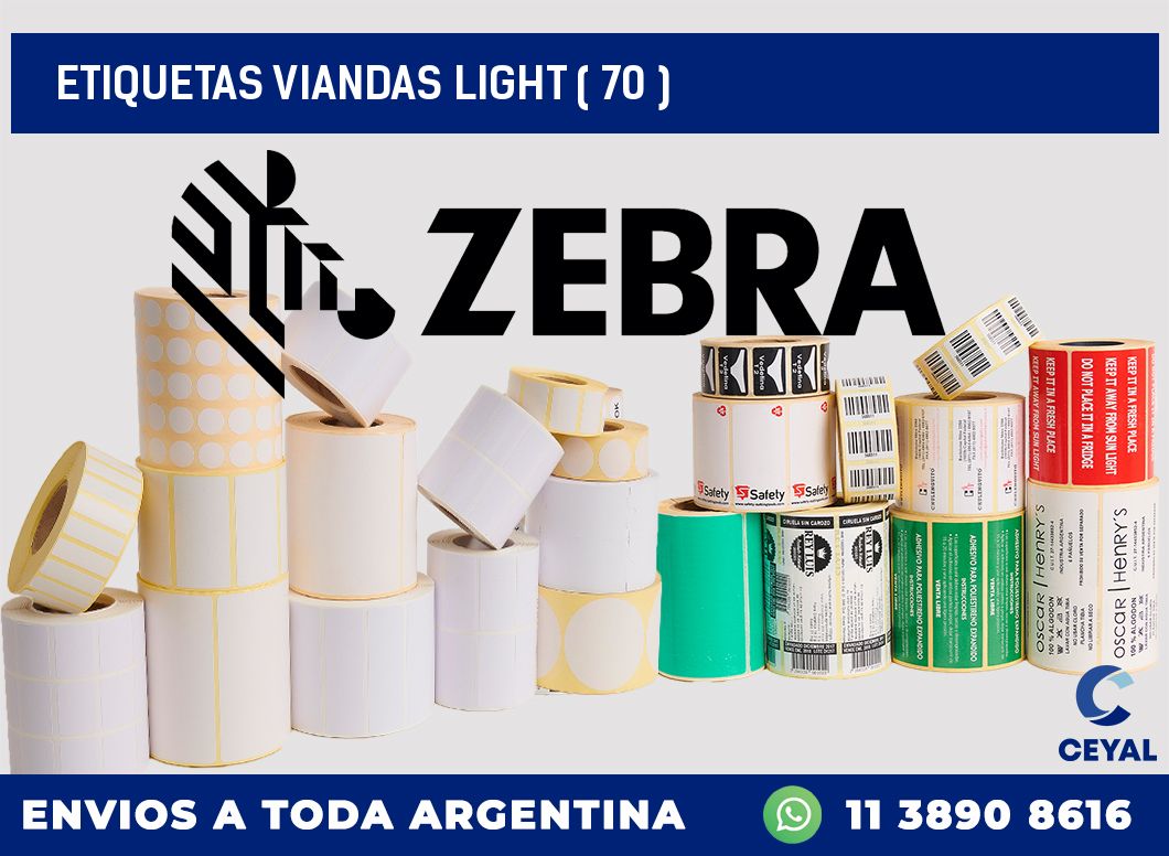 ETIQUETAS VIANDAS LIGHT ( 70 )