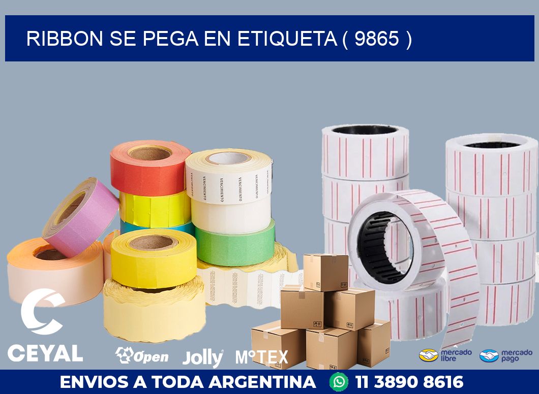 RIBBON SE PEGA EN ETIQUETA ( 9865 )