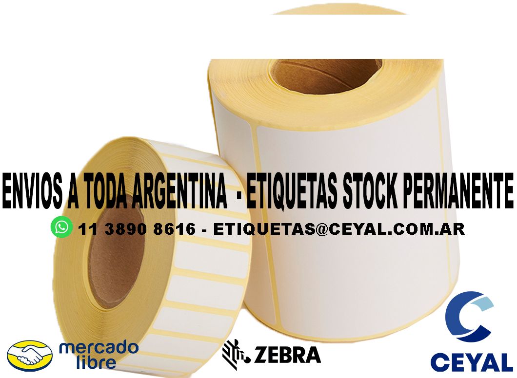 1200 ETIQUETAS RIBBON 100 x 77