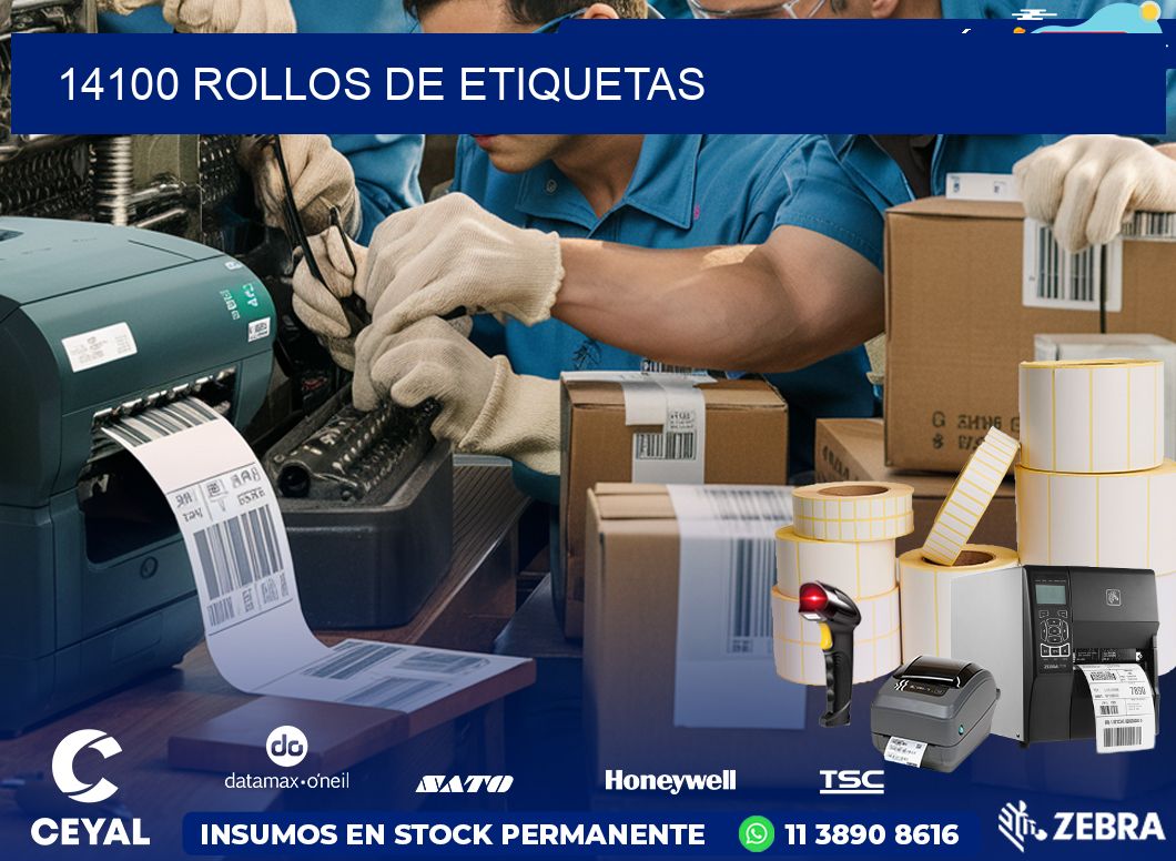 14100 ROLLOS DE ETIQUETAS