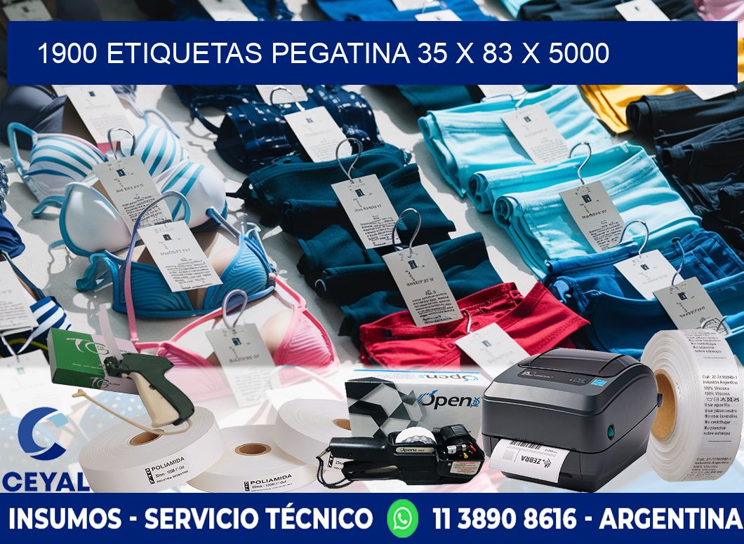 1900 ETIQUETAS PEGATINA 35 x 83 x 5000