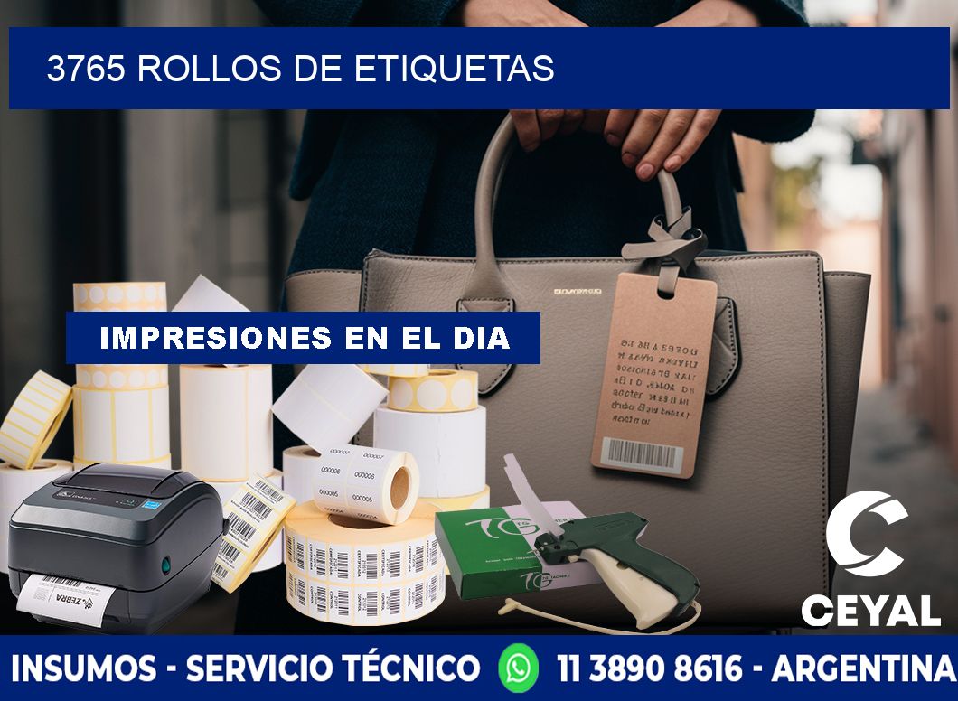 3765 ROLLOS DE ETIQUETAS