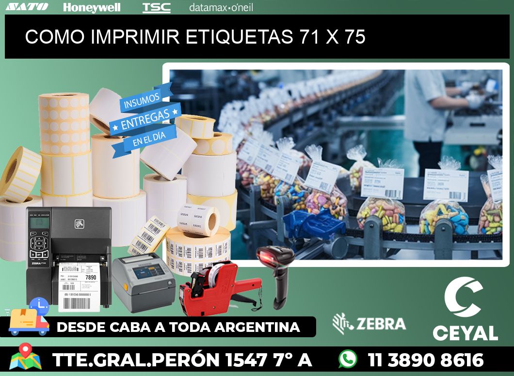 COMO IMPRIMIR ETIQUETAS 71 x 75