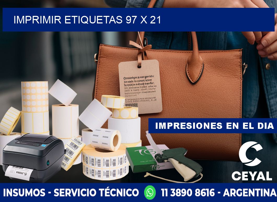 IMPRIMIR ETIQUETAS 97 x 21