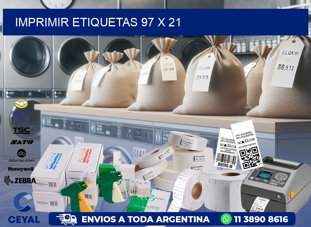 IMPRIMIR ETIQUETAS 97 x 21