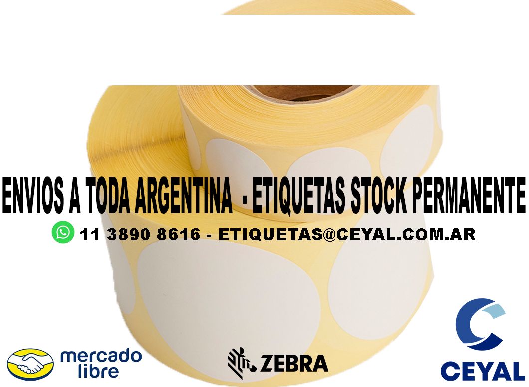 23 ETIQUETAS PAPEL TERMICO 68 x 41 X50000 UNIDADES