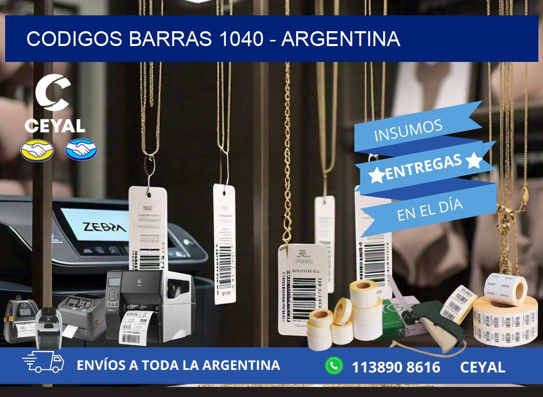 CODIGOS BARRAS 1040 - ARGENTINA