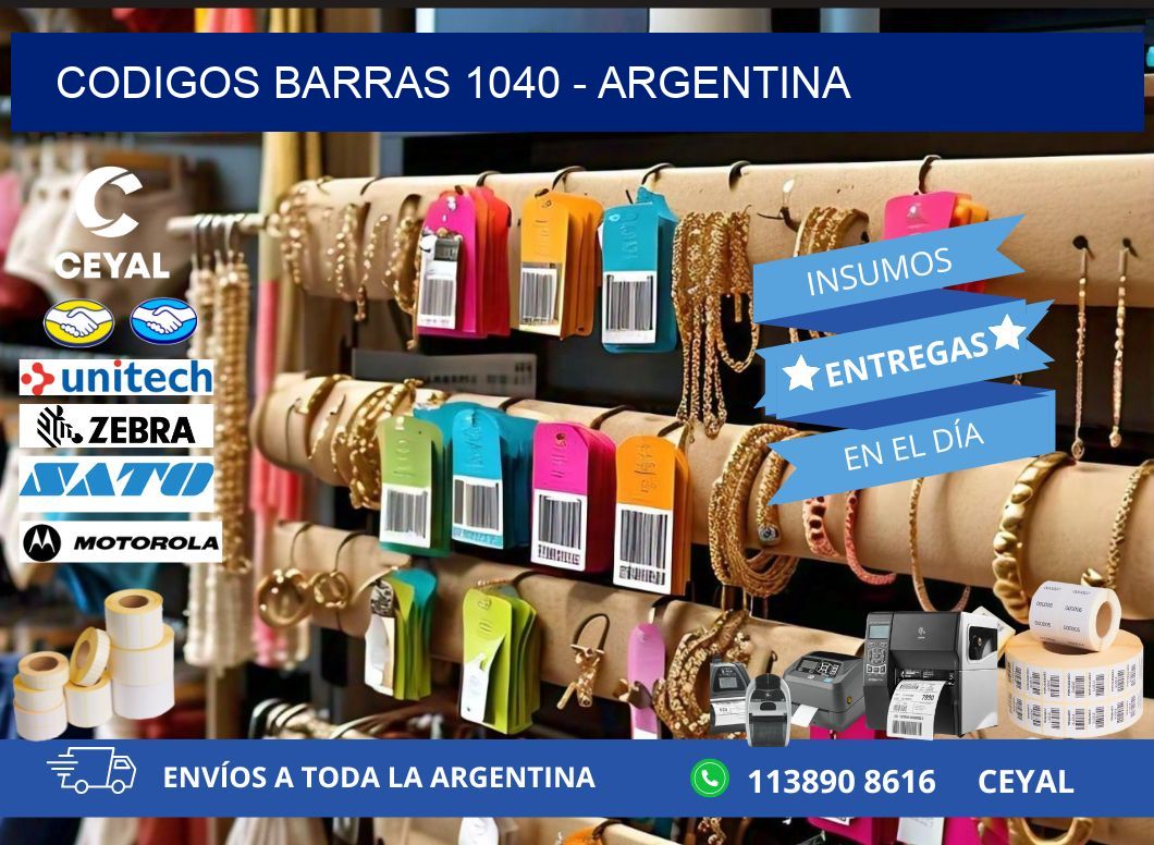 CODIGOS BARRAS 1040 - ARGENTINA