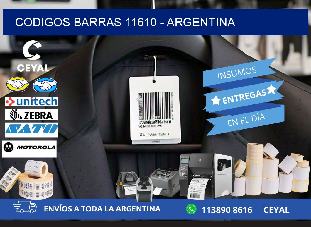 CODIGOS BARRAS 11610 - ARGENTINA