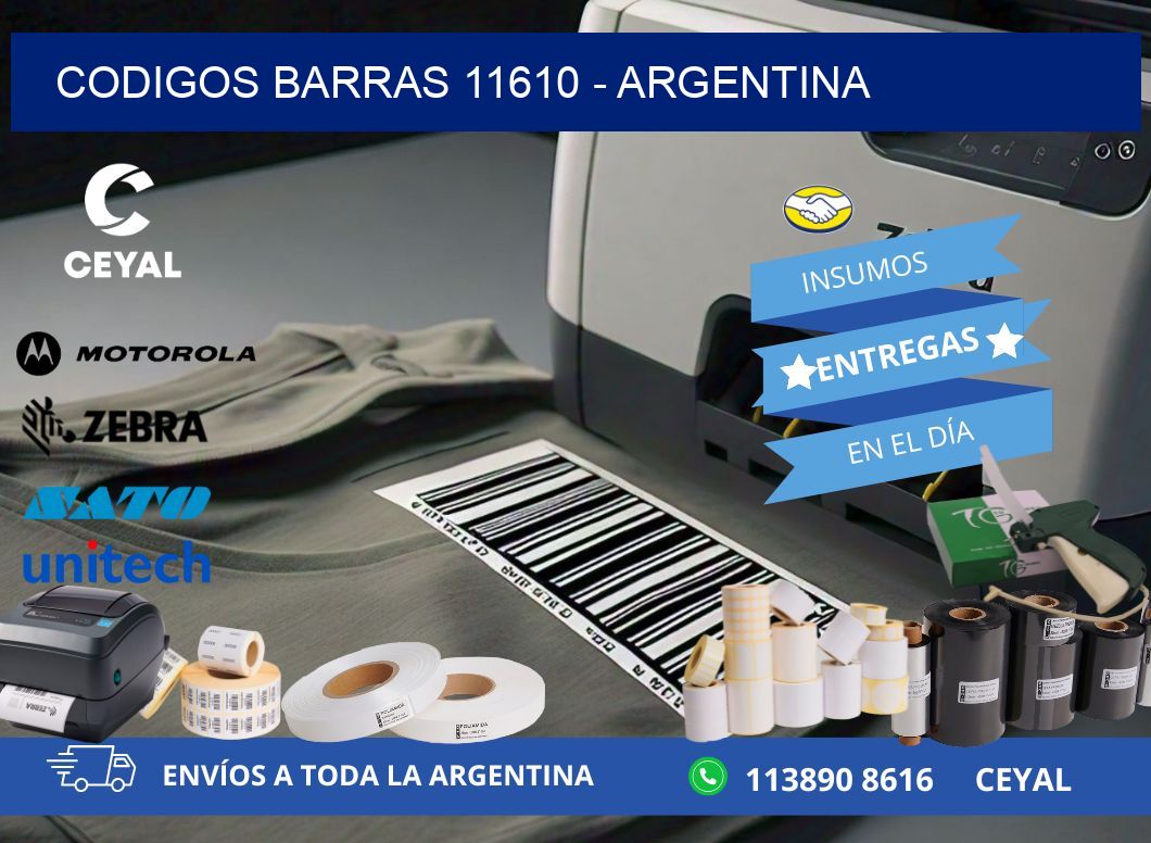 CODIGOS BARRAS 11610 - ARGENTINA