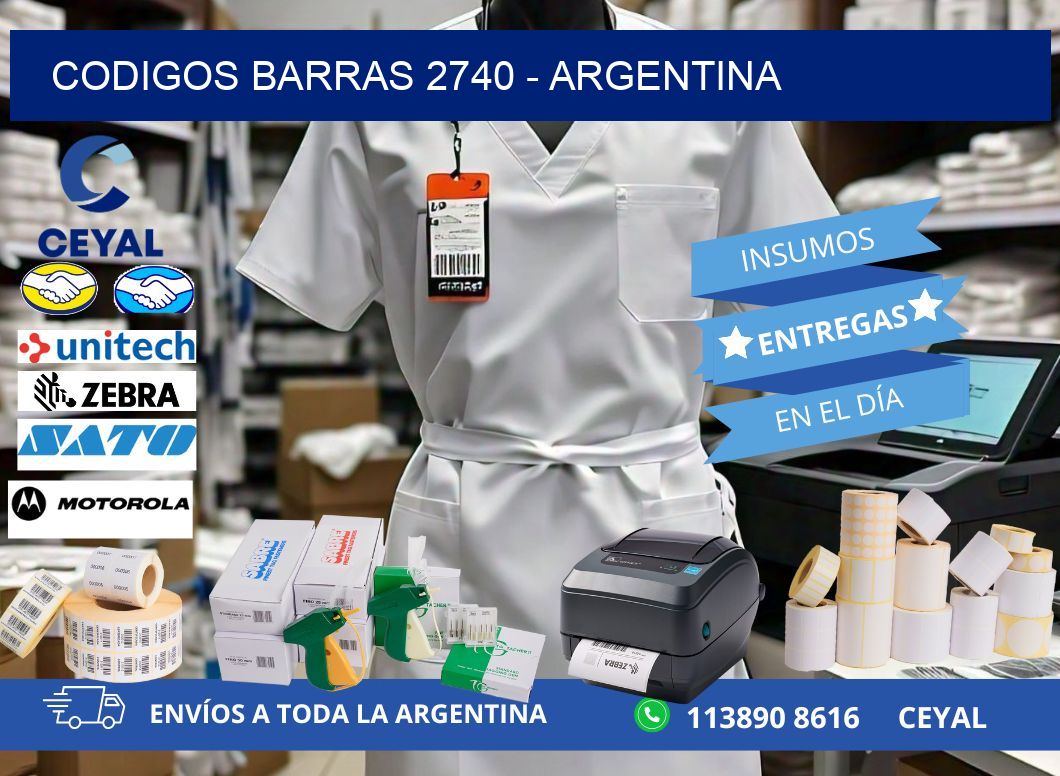 CODIGOS BARRAS 2740 - ARGENTINA