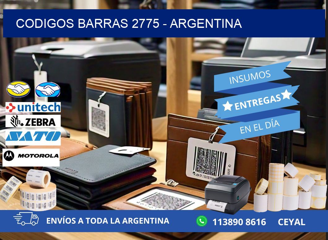 CODIGOS BARRAS 2775 - ARGENTINA