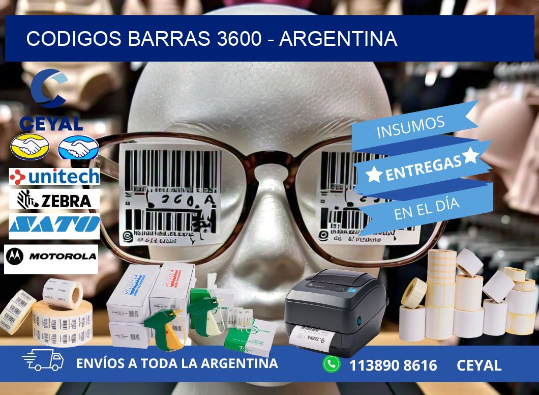 CODIGOS BARRAS 3600 - ARGENTINA