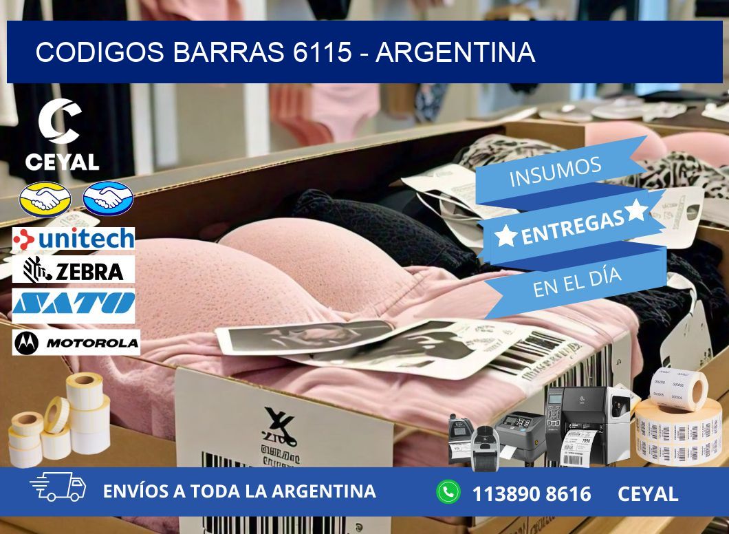 CODIGOS BARRAS 6115 – ARGENTINA