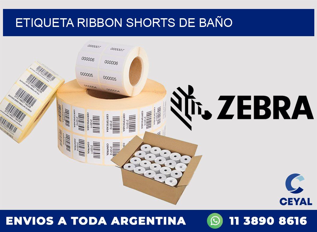 ETIQUETA RIBBON SHORTS DE BAÑO