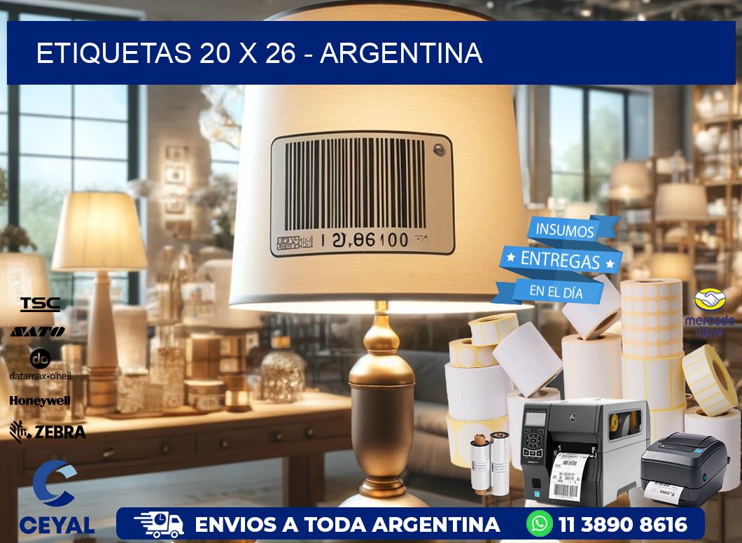 ETIQUETAS 20 x 26 - ARGENTINA