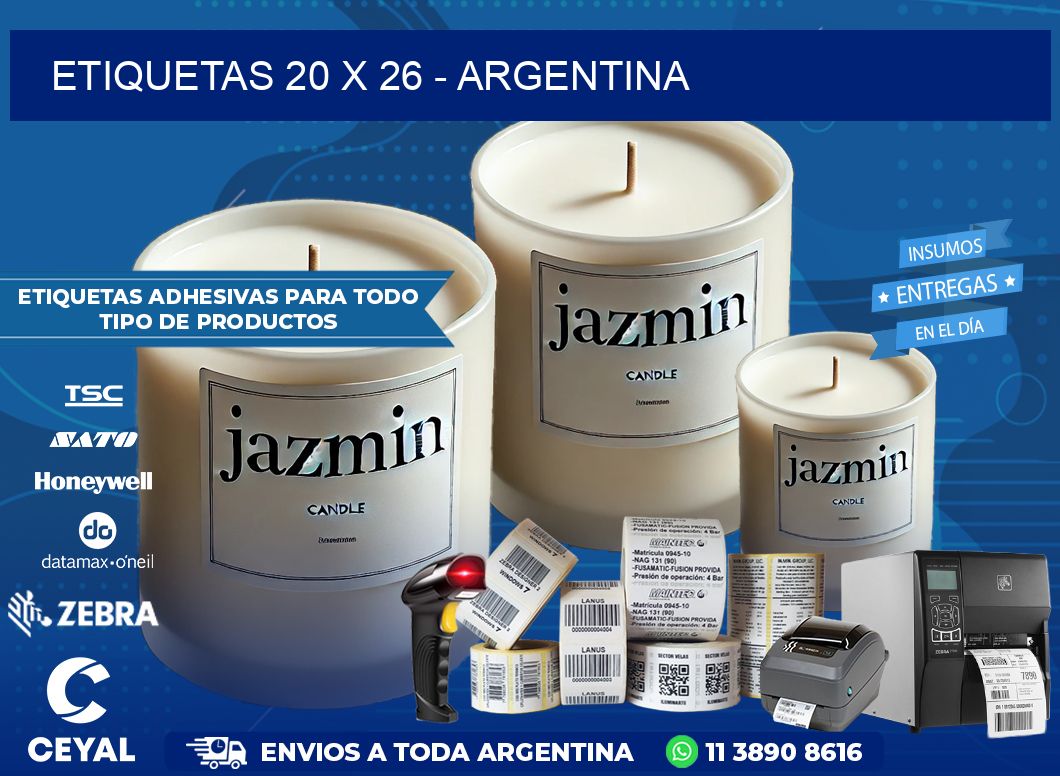 ETIQUETAS 20 x 26 – ARGENTINA