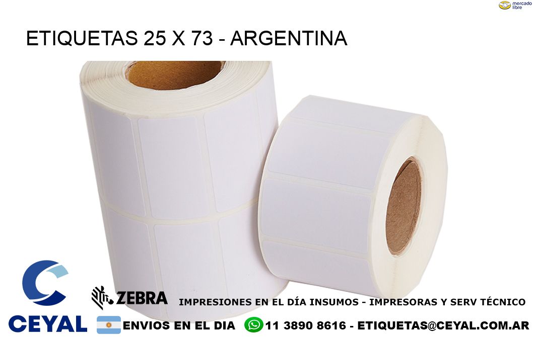 ETIQUETAS 25 x 73 - ARGENTINA