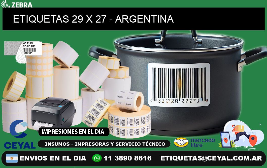 ETIQUETAS 29 x 27 - ARGENTINA