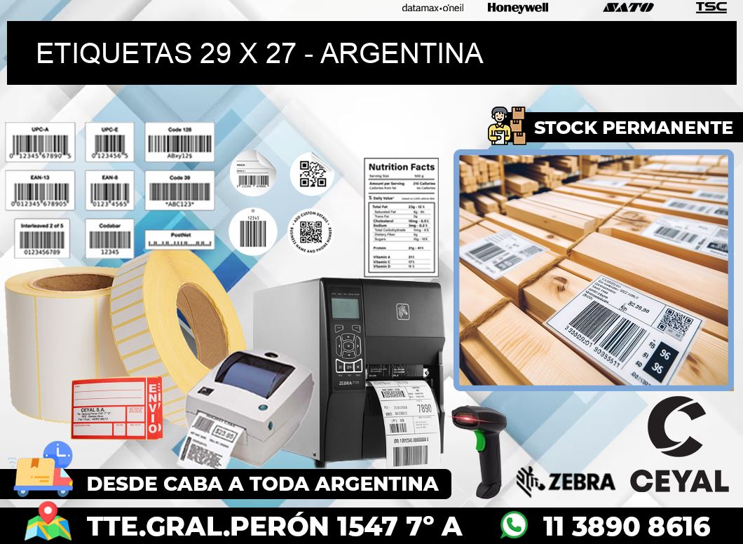 ETIQUETAS 29 x 27 – ARGENTINA