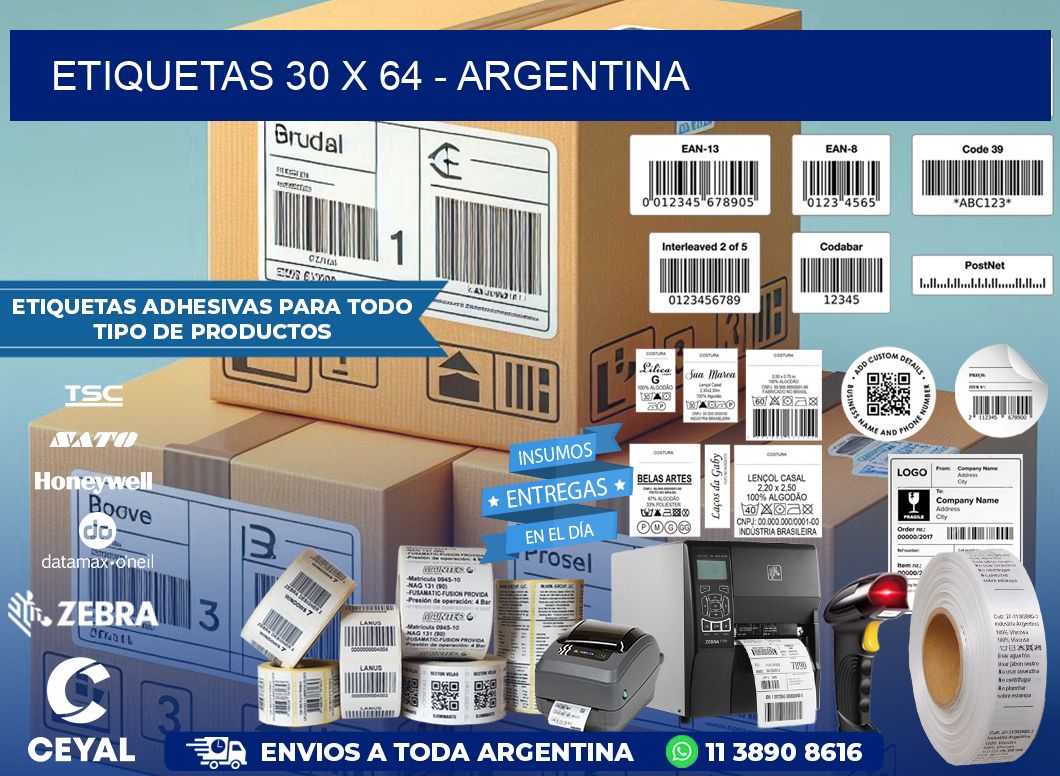 ETIQUETAS 30 x 64 – ARGENTINA