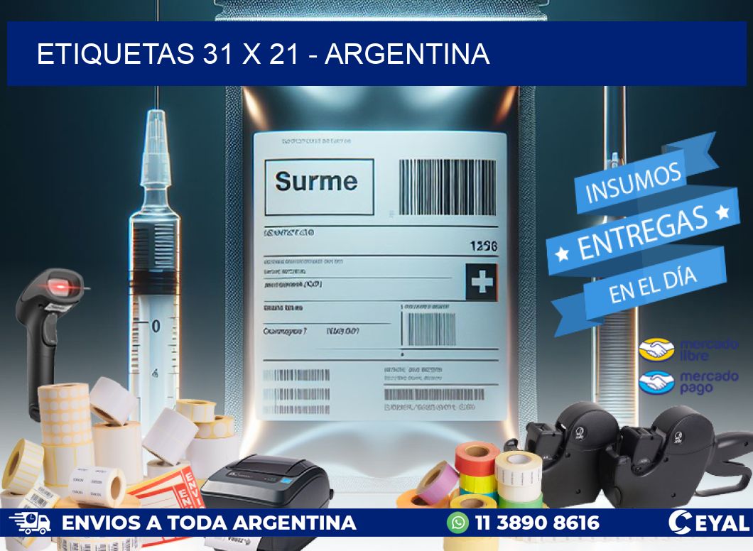 ETIQUETAS 31 x 21 - ARGENTINA