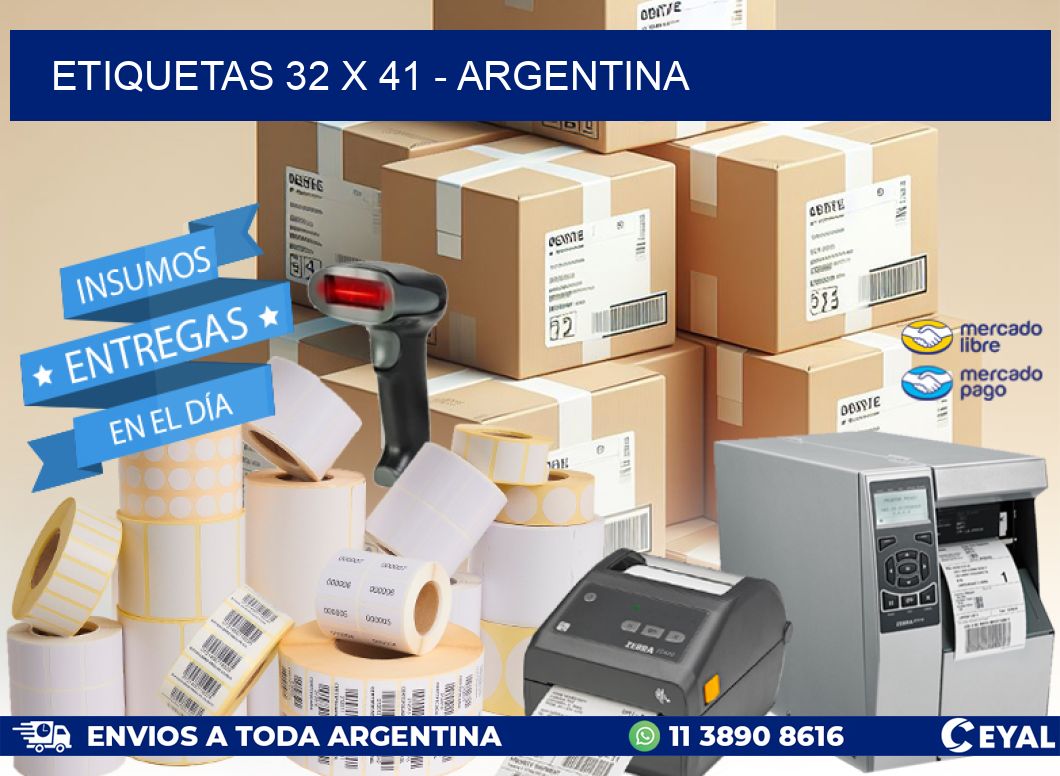 ETIQUETAS 32 x 41 - ARGENTINA