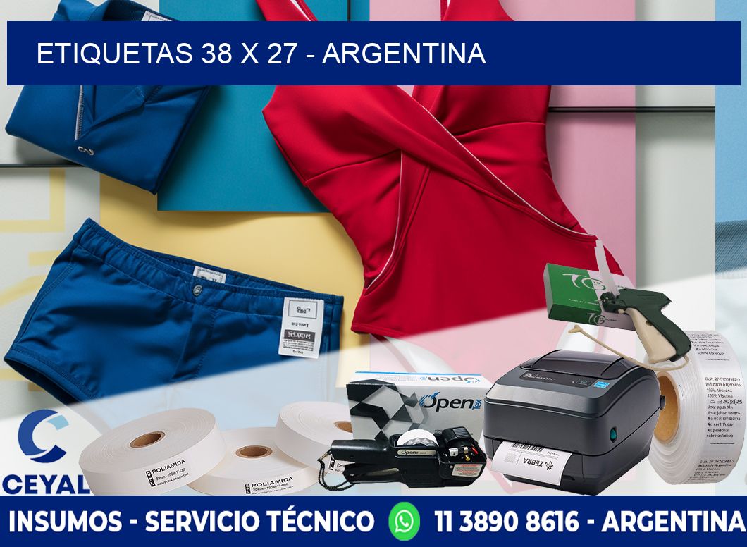 ETIQUETAS 38 x 27 - ARGENTINA