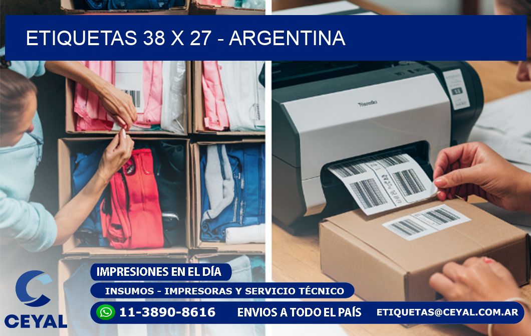 ETIQUETAS 38 x 27 - ARGENTINA