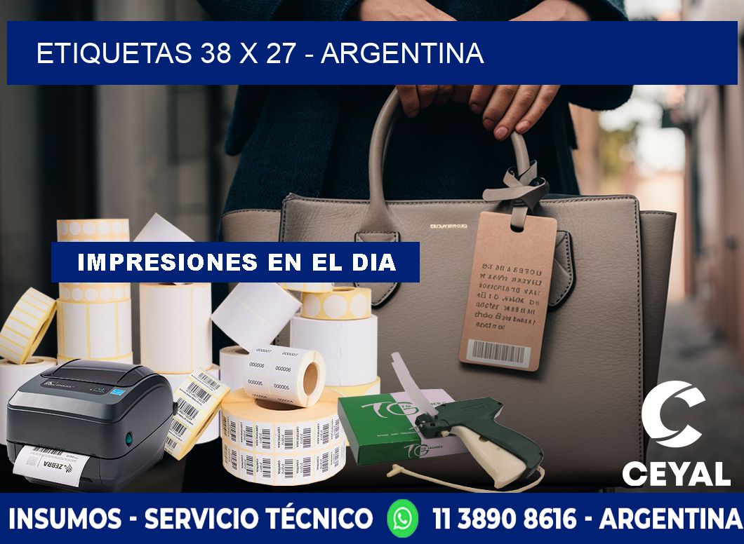 ETIQUETAS 38 x 27 - ARGENTINA