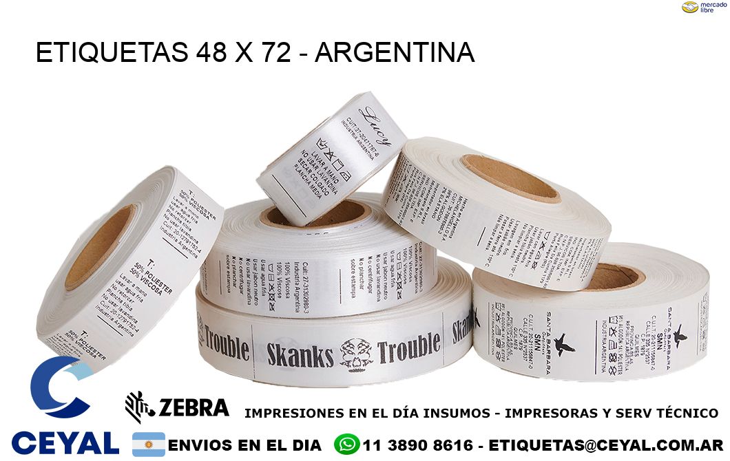 ETIQUETAS 48 x 72 - ARGENTINA