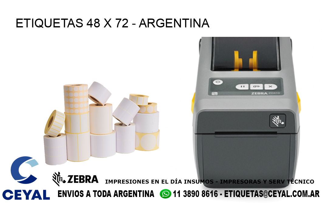 ETIQUETAS 48 x 72 - ARGENTINA