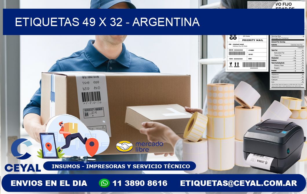 ETIQUETAS 49 x 32 - ARGENTINA