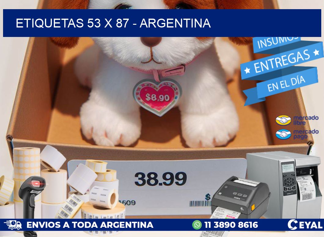 ETIQUETAS 53 x 87 - ARGENTINA