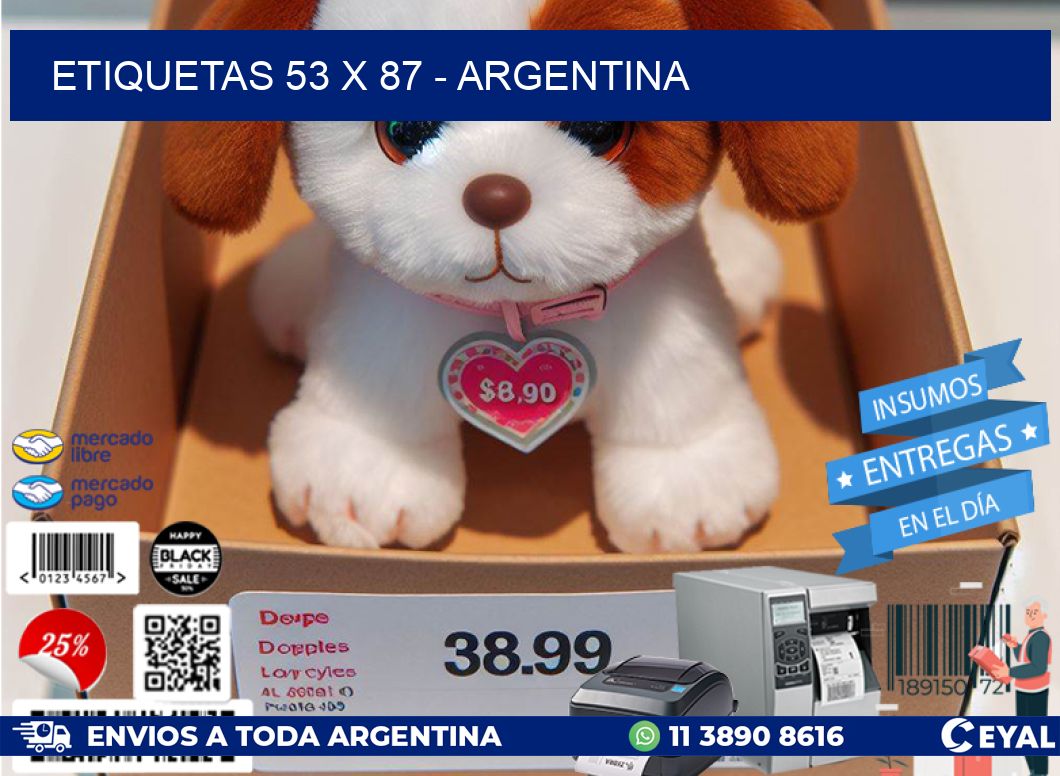 ETIQUETAS 53 x 87 - ARGENTINA