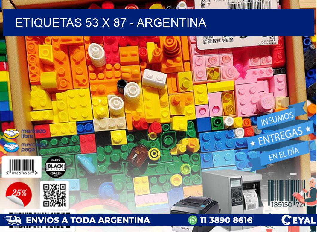 ETIQUETAS 53 x 87 - ARGENTINA