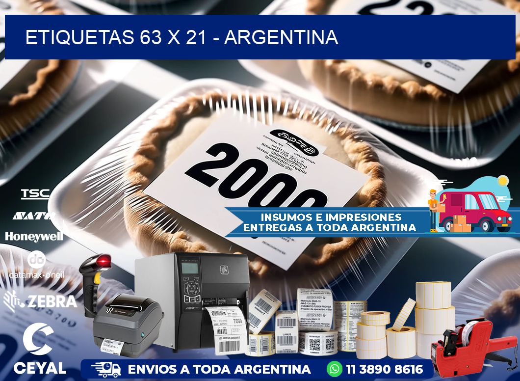 ETIQUETAS 63 x 21 - ARGENTINA