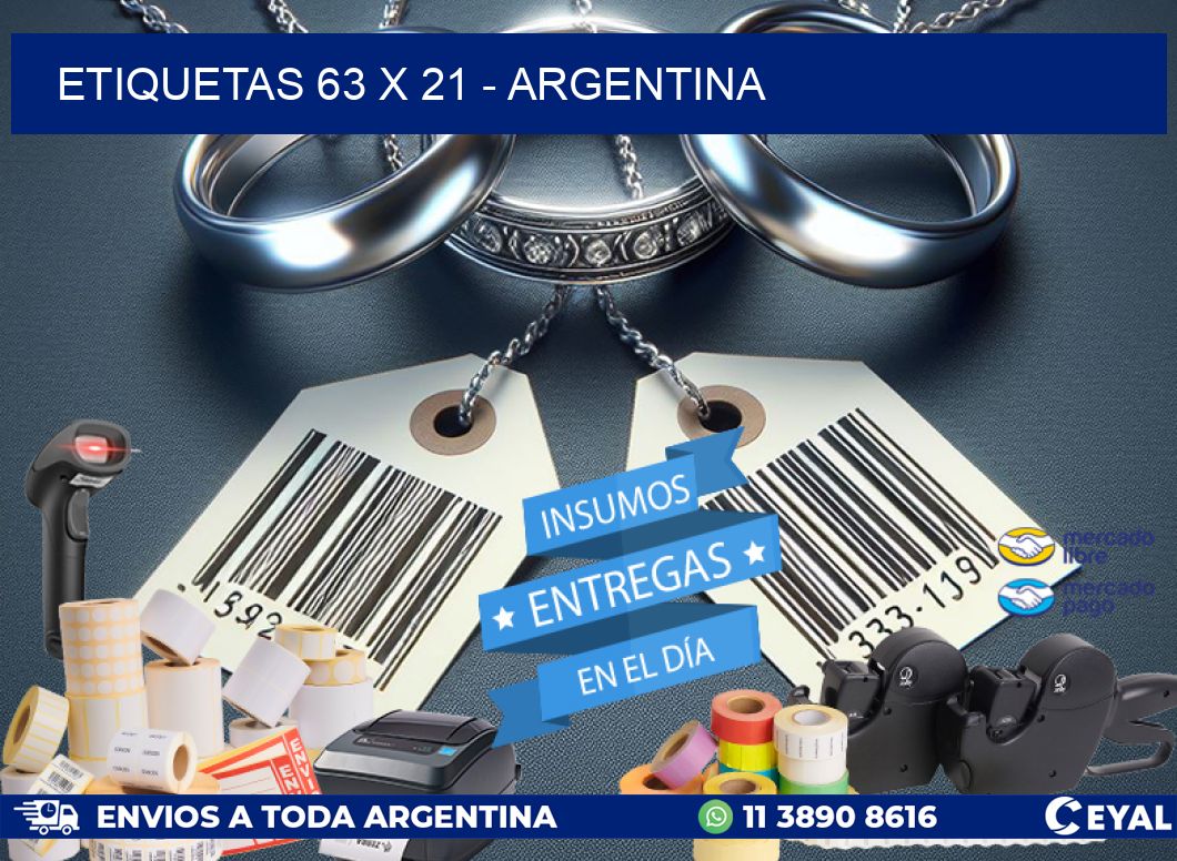 ETIQUETAS 63 x 21 - ARGENTINA