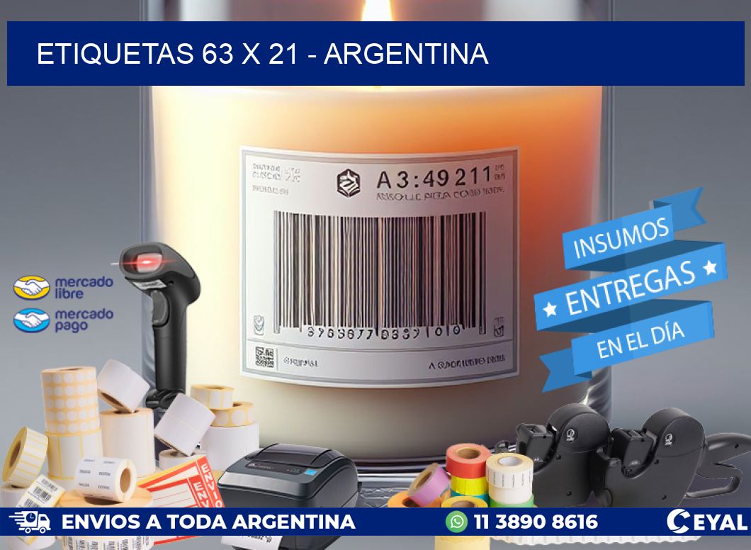 ETIQUETAS 63 x 21 - ARGENTINA