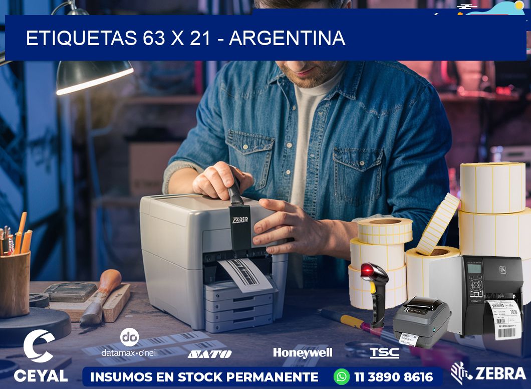 ETIQUETAS 63 x 21 - ARGENTINA