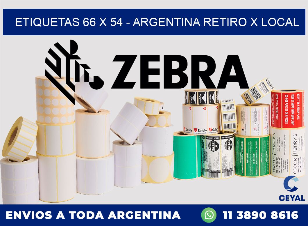 ETIQUETAS 66 x 54 – ARGENTINA RETIRO X LOCAL