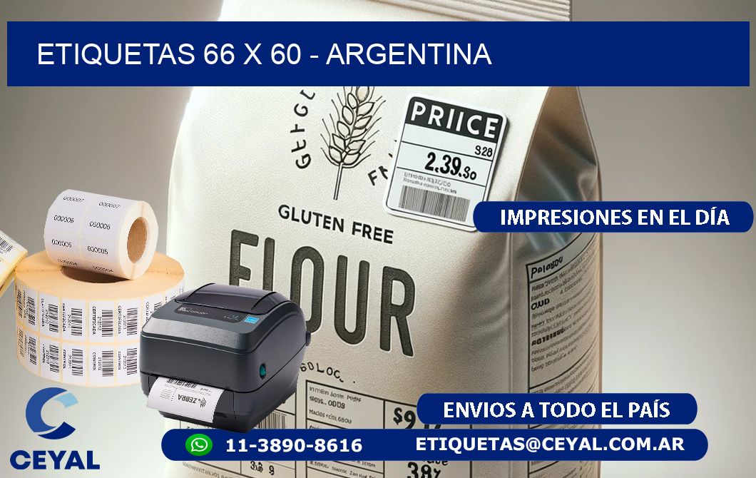 ETIQUETAS 66 x 60 - ARGENTINA