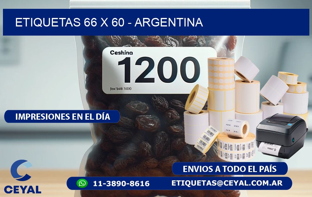 ETIQUETAS 66 x 60 - ARGENTINA