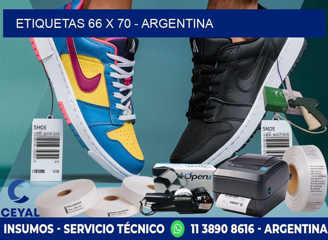 ETIQUETAS 66 x 70 - ARGENTINA