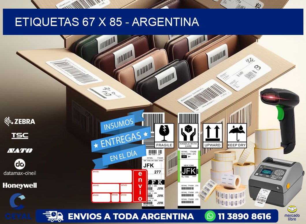 ETIQUETAS 67 x 85 - ARGENTINA