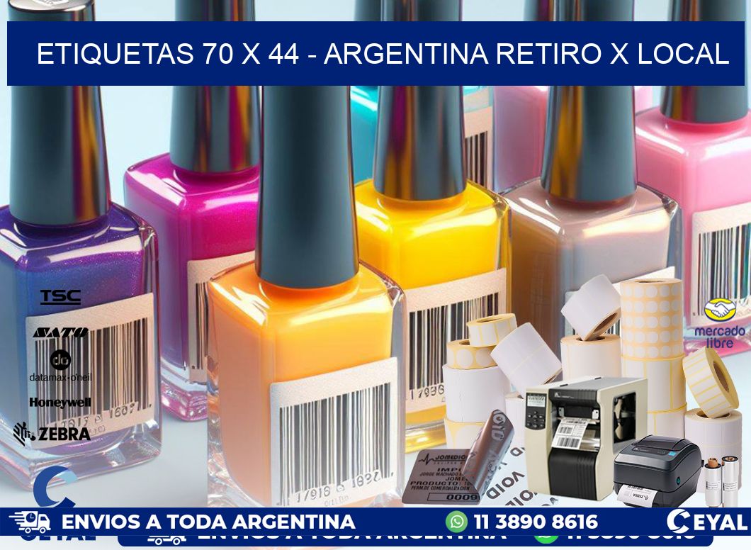 ETIQUETAS 70 x 44 – ARGENTINA RETIRO X LOCAL